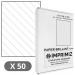 50 Feuilles autocollantes A4 - Transparent -210 x 297 mm